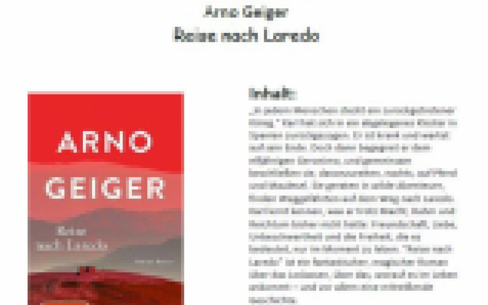 Literaturtreff Einladung