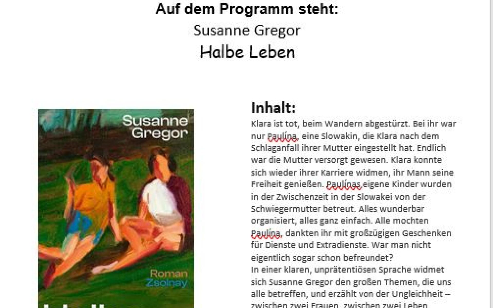 Einladung zum Literaturtreff