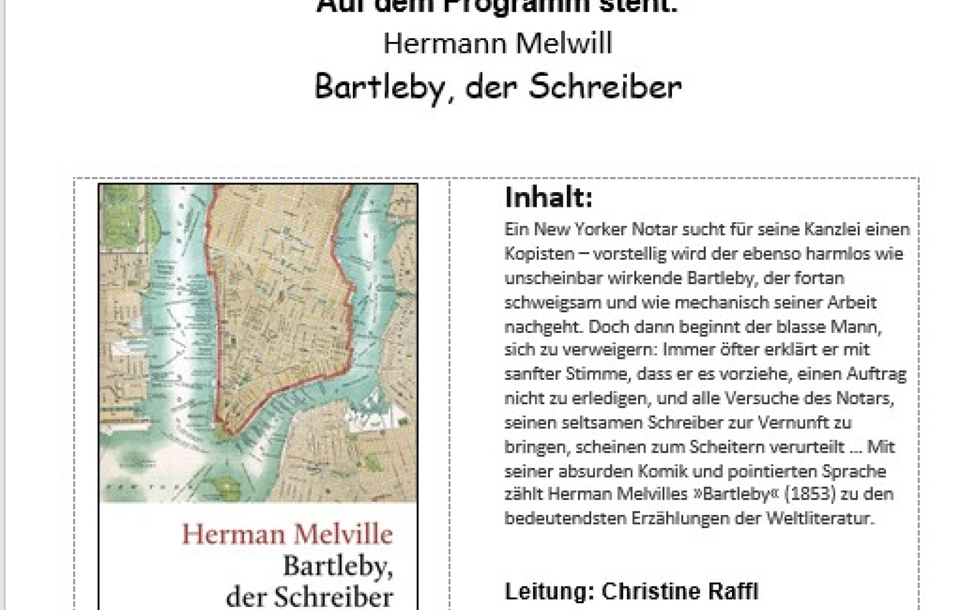 Hermann Melvill - Bartleby, der Schreiber