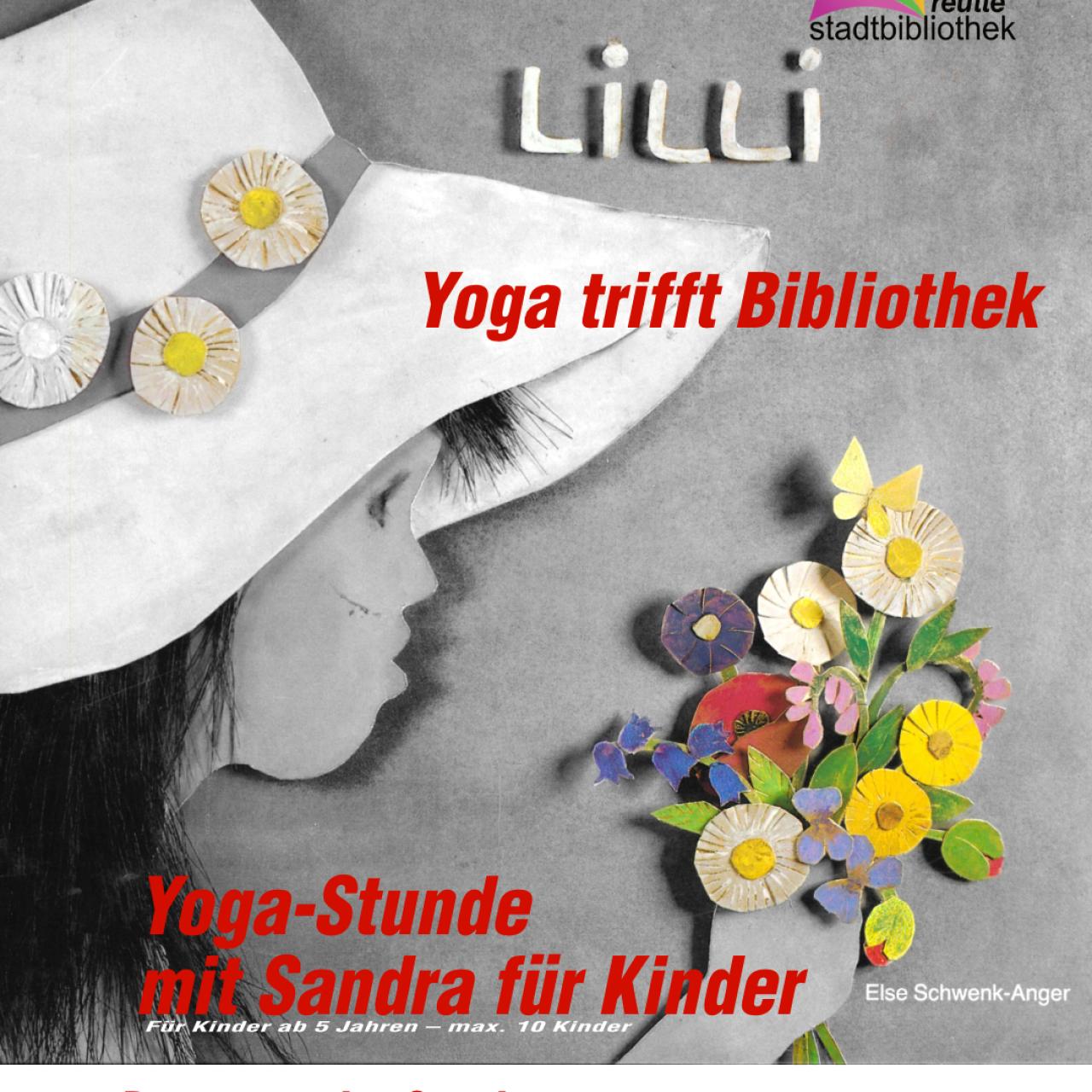 Mädchen mit Hut und bunten Blumen. Cover des Buches Lilli von Else Schwnk-Anger